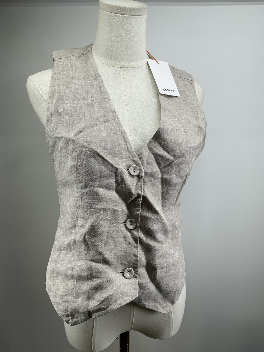 100% European Linen Vest